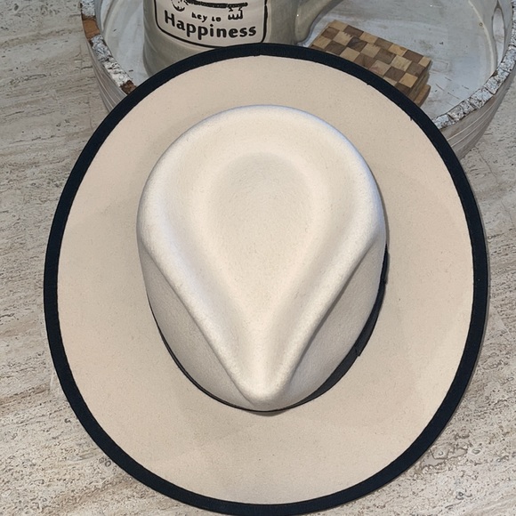 DORFMAN PACIFIC FEDORA ZOOT HAT contrasting black. - Picture 2 of 10